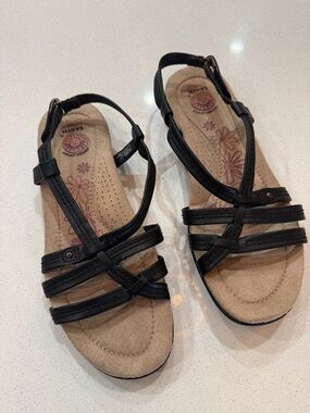 Earth Spirit Strappy Comfort Sandals - Women's Size 8 1/2 Gelron 2000